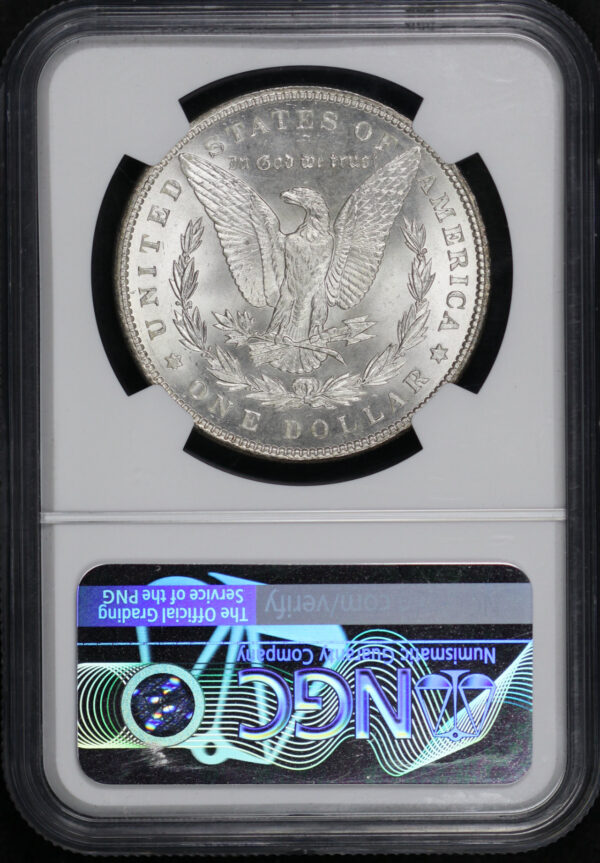 Reverse of this 1899 Morgan Dollar NGC MS-63