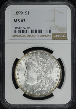 Obverse of this 1899 Morgan Dollar NGC MS-63