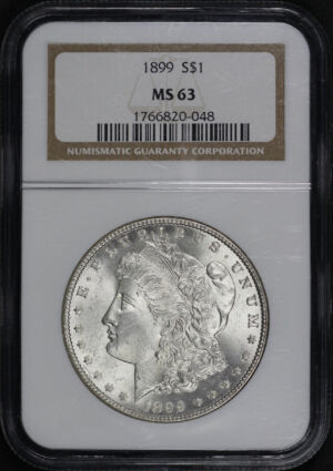 Obverse of this 1899 Morgan Dollar NGC MS-63