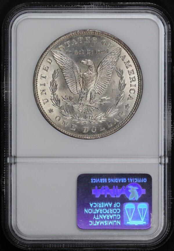 Reverse of this 1899 Morgan Dollar NGC MS-63
