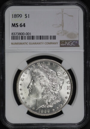 Obverse of this 1899 Morgan Dollar NGC MS-64
