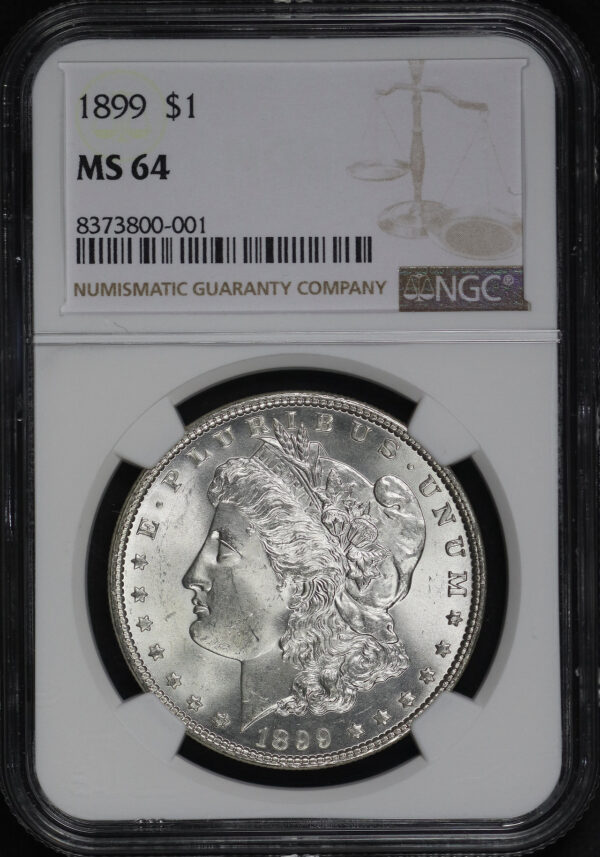 Obverse of this 1899 Morgan Dollar NGC MS-64