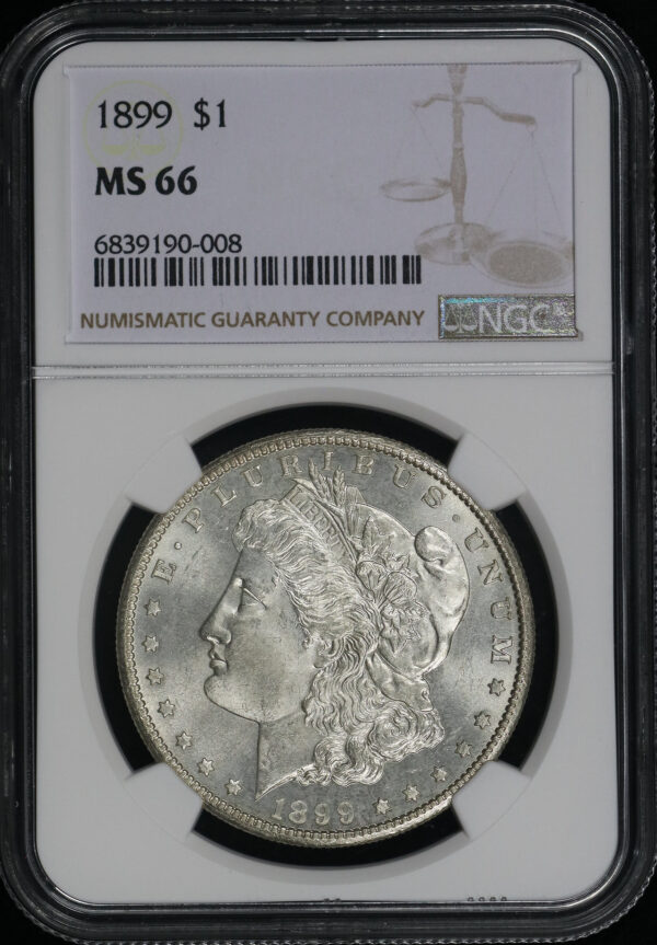Obverse of this 1899 Morgan Dollar NGC MS-66