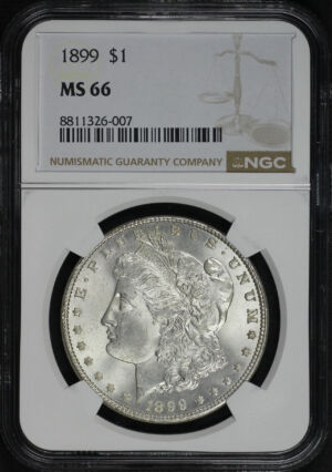 Obverse of this 1899 Morgan Dollar NGC MS-66