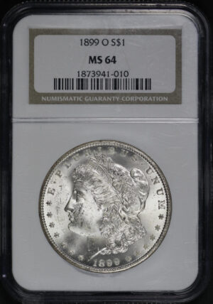 Obverse of this 1899-O Morgan Dollar NGC MS-64