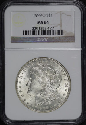 Obverse of this 1899-O Morgan Dollar NGC MS-64