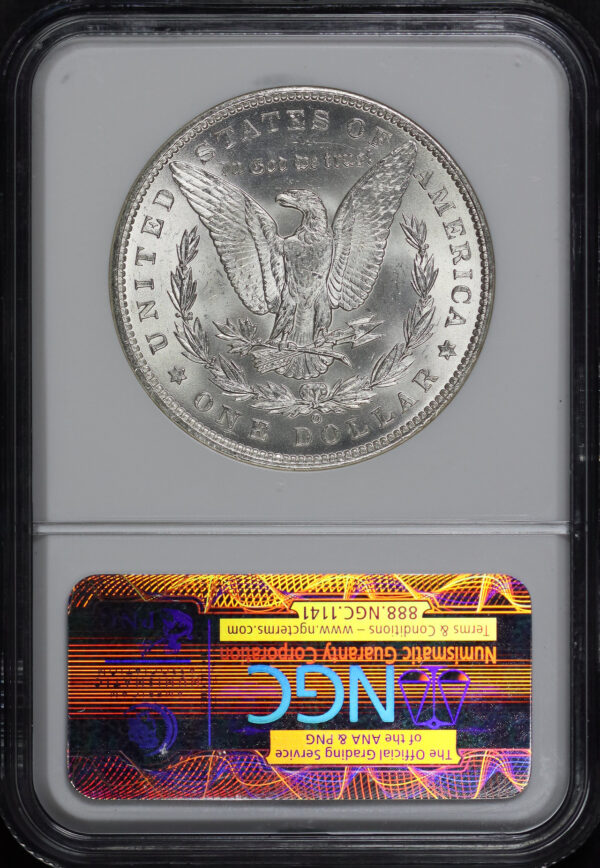Reverse of this 1899-O Morgan Dollar NGC MS-64