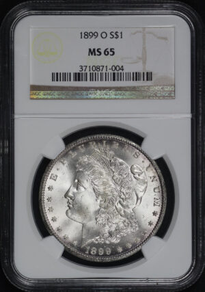 Obverse of this 1899-O Morgan Dollar NGC MS-65