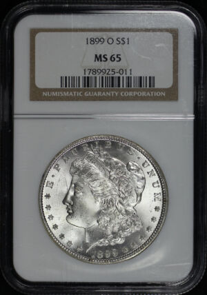 Obverse of this 1899-O Morgan Dollar NGC MS-65