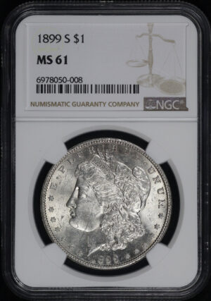 Obverse of this 1899-S Morgan Dollar NGC MS-61