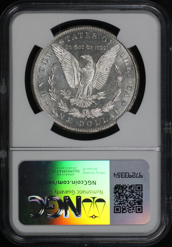 Reverse of this 1899-S Morgan Dollar NGC MS-64 PL