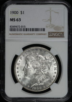 Obverse of this 1900 Morgan Dollar NGC MS-63