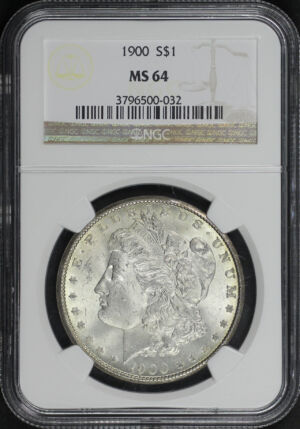 Obverse of this 1900 Morgan Dollar NGC MS-64