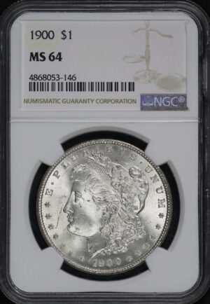 Obverse of this 1900 Morgan Dollar NGC MS-64