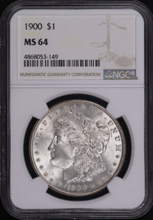 Obverse of this 1900 Morgan Dollar NGC MS-64