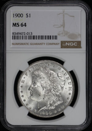 Obverse of this 1900 Morgan Dollar NGC MS-64