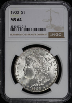 Obverse of this 1900 Morgan Dollar NGC MS-64