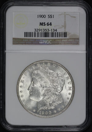 Obverse of this 1900 Morgan Dollar NGC MS-64