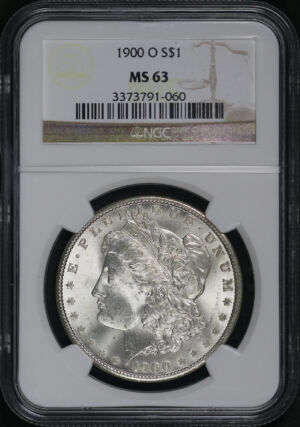 Obverse of this 1900-O Morgan Dollar NGC MS-63