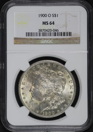 Obverse of this 1900-O Morgan Dollar NGC MS-64