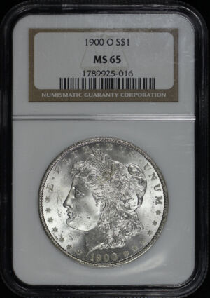 Obverse of this 1900-O Morgan Dollar NGC MS-65