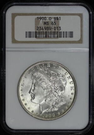 Obverse of this 1900-O Morgan Dollar NGC MS-65
