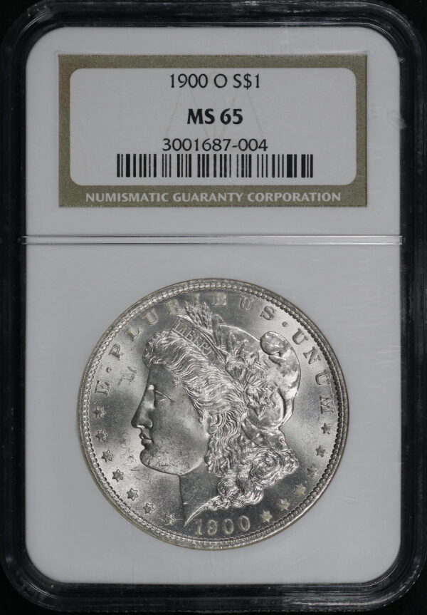 Obverse of this 1900-O Morgan Dollar NGC MS-65