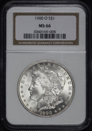 Obverse of this 1900-O Morgan Dollar NGC MS-66