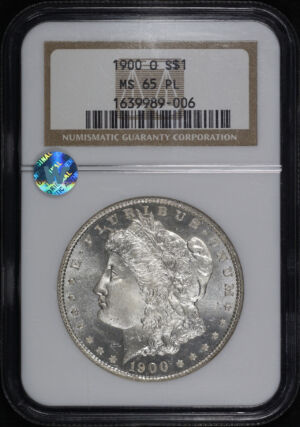Obverse of this 1900-O Morgan Dollar NGC MS-65 PL