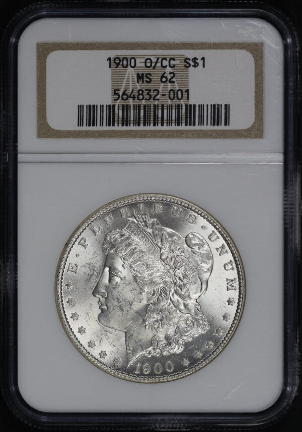 Obverse of this 1900-O/CC Top-100 Morgan Dollar NGC MS-62