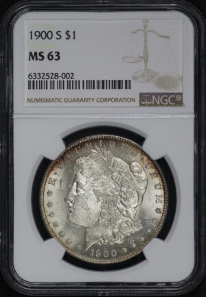 Obverse of this 1900-S Morgan Dollar NGC MS-63