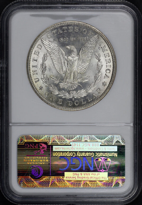 Reverse of this 1900-S Morgan Dollar NGC MS-63