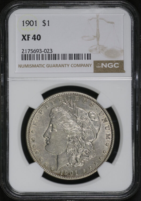 Obverse of this 1901 Morgan Dollar NGC XF-40