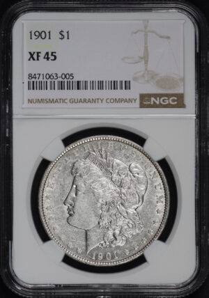 Obverse of this 1901 Morgan Dollar NGC XF-45
