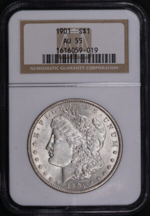 Obverse of this 1901 Morgan Dollar NGC AU-55