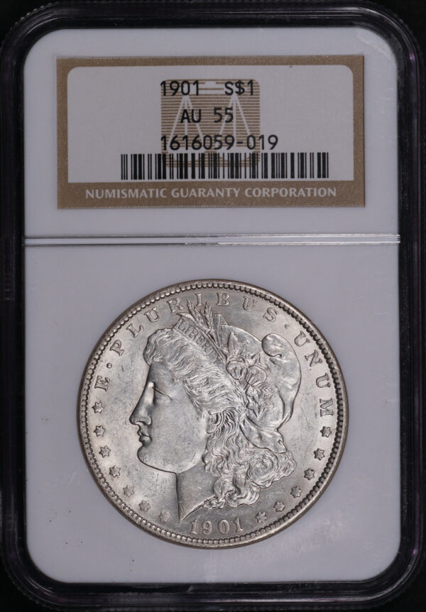 Obverse of this 1901 Morgan Dollar NGC AU-55