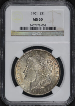 Obverse of this 1901 Morgan Dollar NGC MS-60