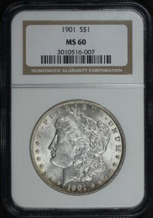 Obverse of this 1901 Morgan Dollar NGC MS-60