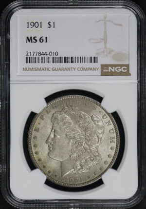 Obverse of this 1901 Morgan Dollar NGC MS-61