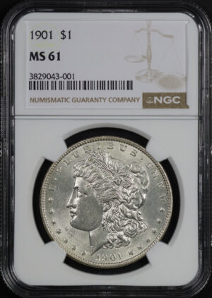 Obverse of this 1901 Morgan Dollar NGC MS-61