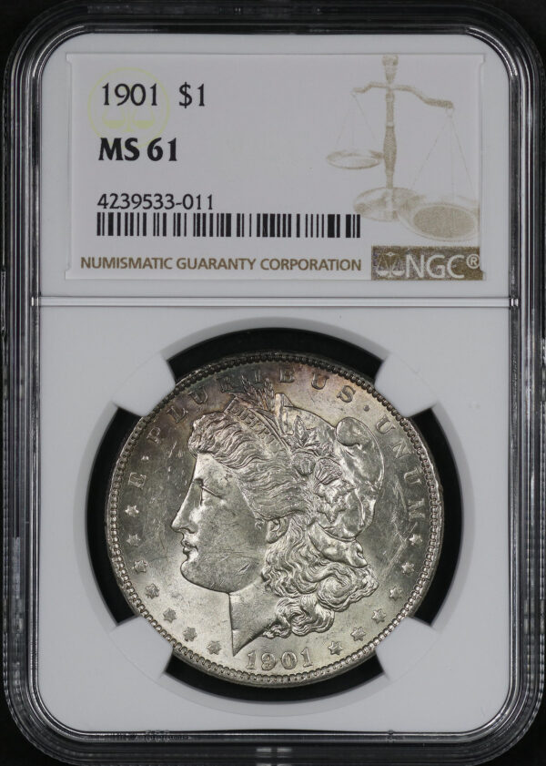 Obverse of this 1901 Morgan Dollar NGC MS-61
