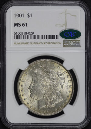Obverse of this 1901 Morgan Dollar NGC MS-61 CAC