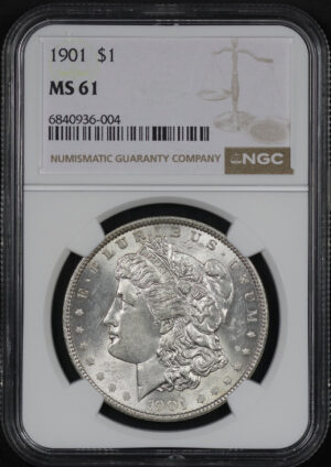 Obverse of this 1901 Morgan Dollar NGC MS-61