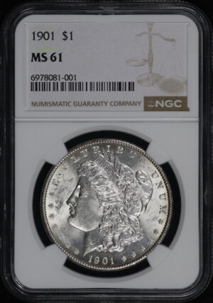 Obverse of this 1901 Morgan Dollar NGC MS-61