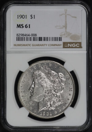 Obverse of this 1901 Morgan Dollar NGC MS-61