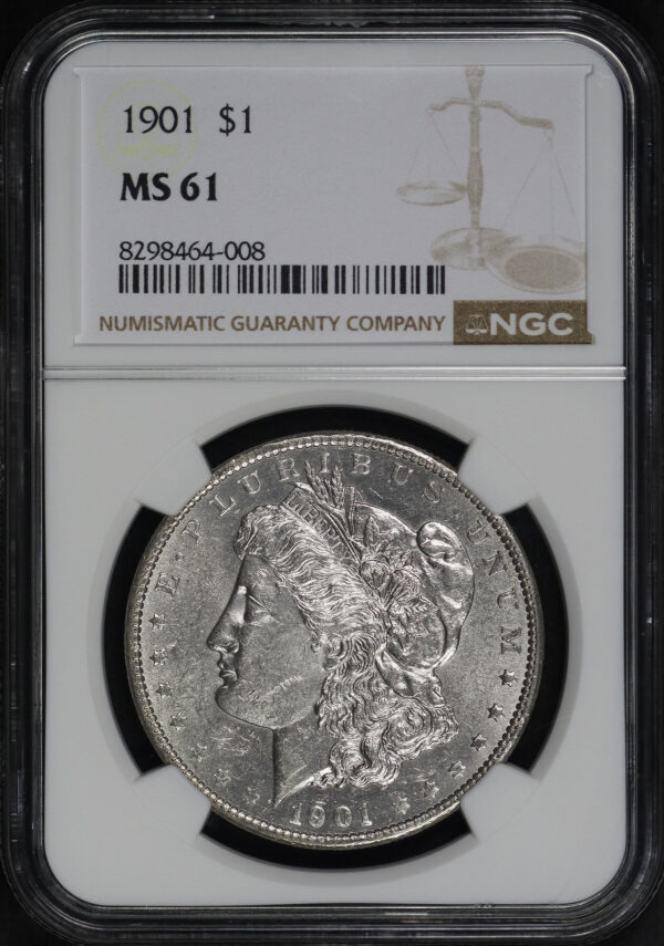 Obverse of this 1901 Morgan Dollar NGC MS-61