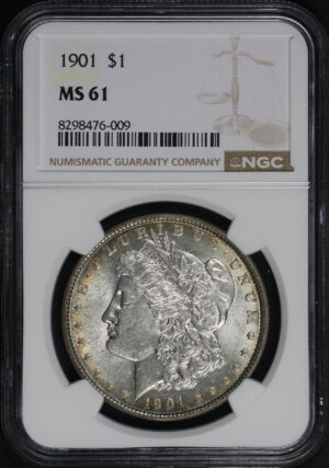 Obverse of this 1901 Morgan Dollar NGC MS-61