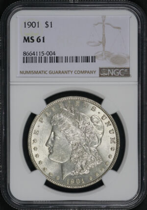 Obverse of this 1901 Morgan Dollar NGC MS-61