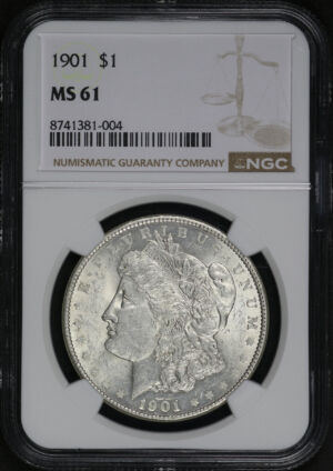 Obverse of this 1901 Morgan Dollar NGC MS-61