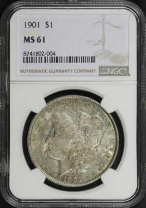 Obverse of this 1901 Morgan Dollar NGC MS-61